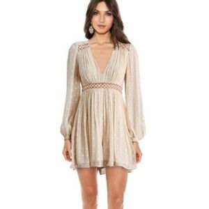 Zimmermann‎ Bowerbird Empire Playsuit Size 2 Designer Bridal Shower Event Glam